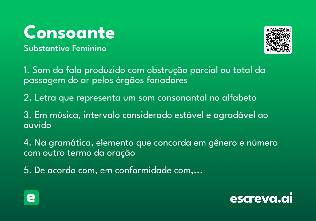 consoante
