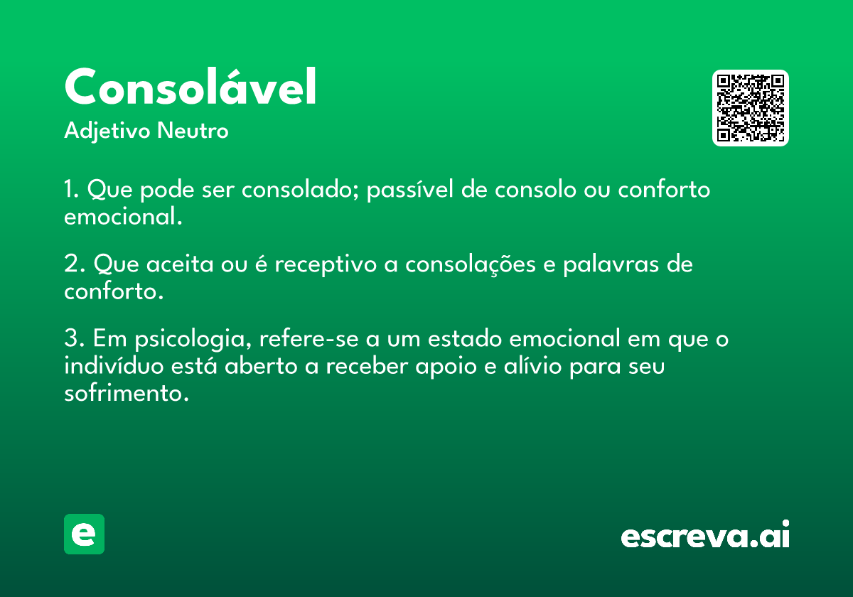 consolável