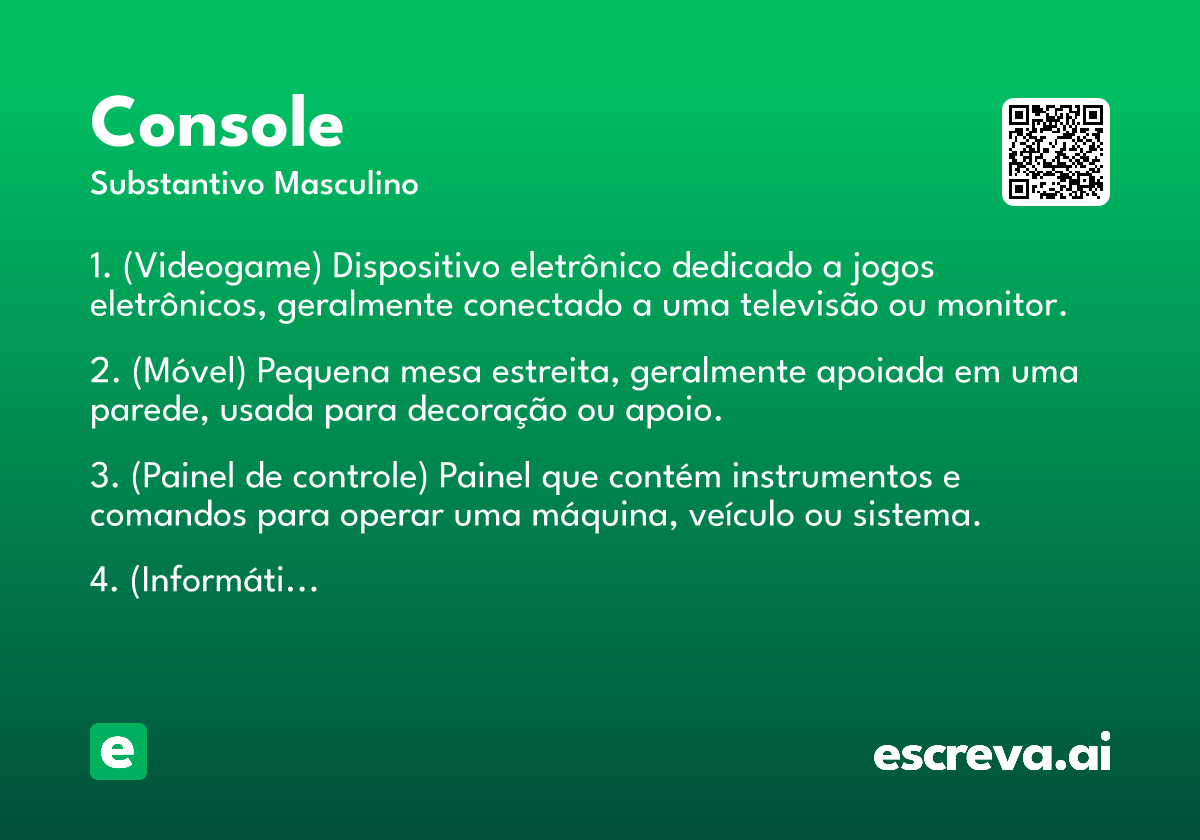 console