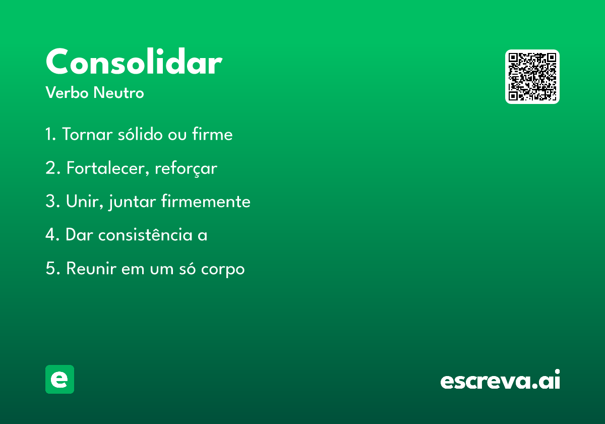 consolidar