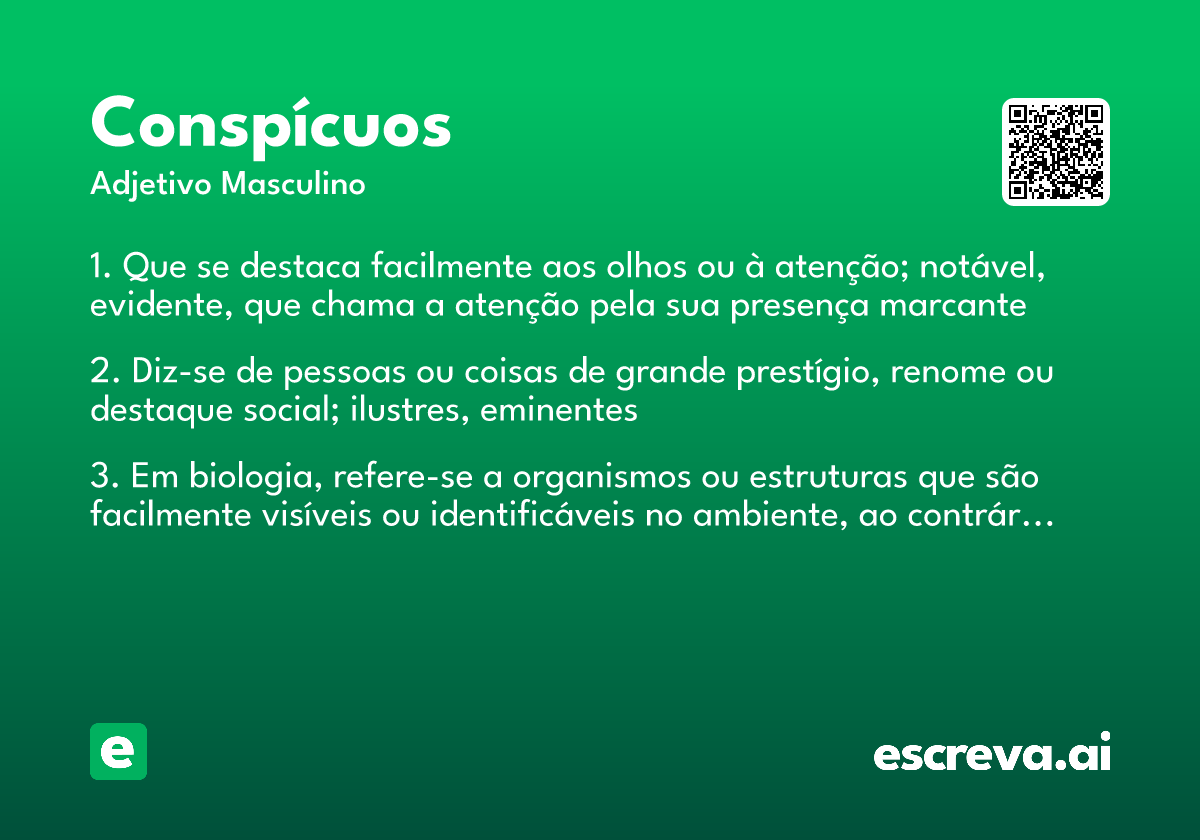 conspícuos