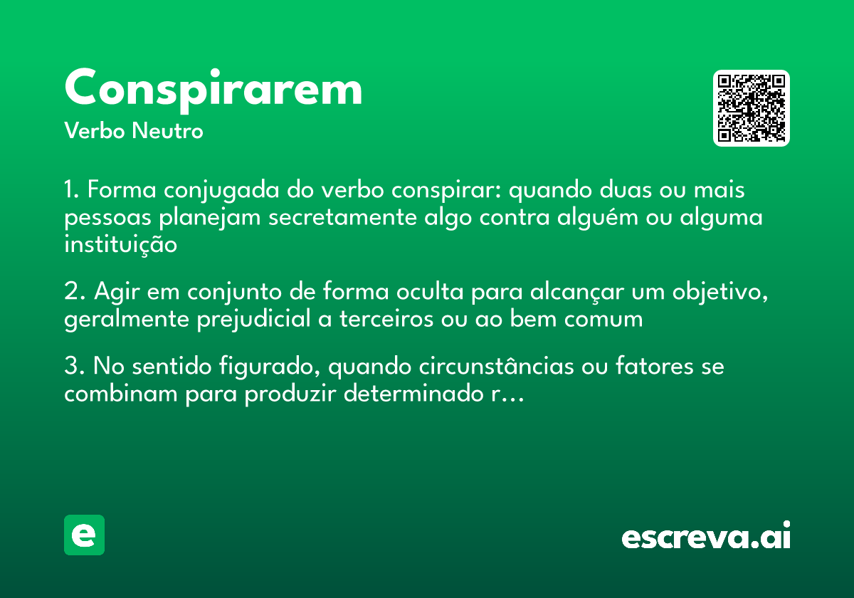 conspirarem