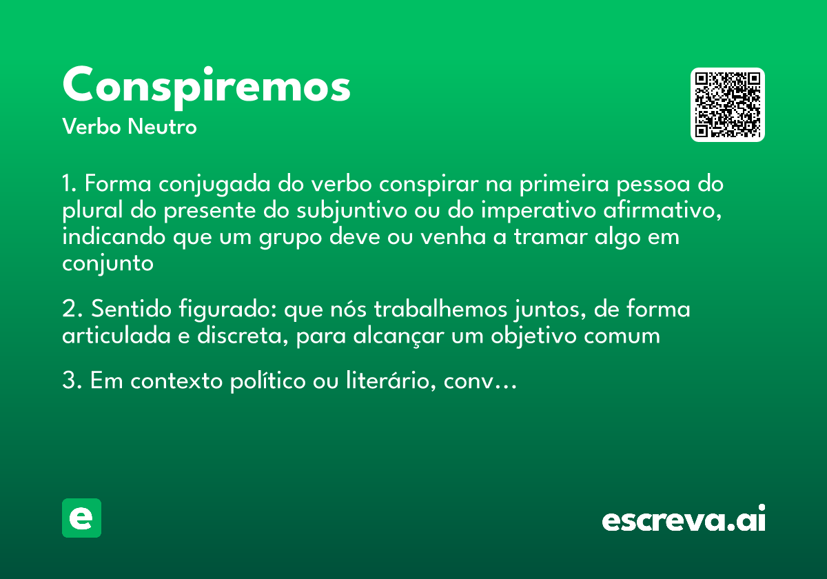 conspiremos