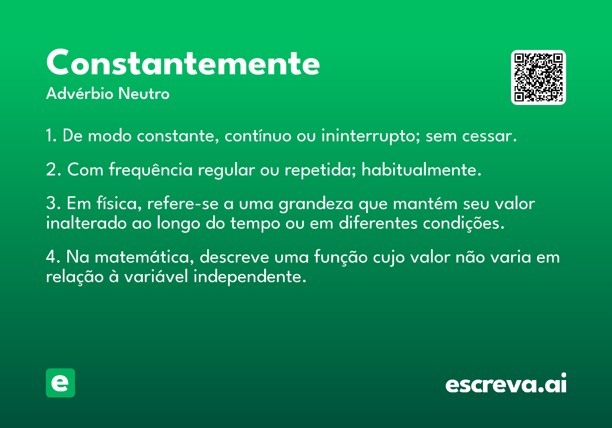 constantemente
