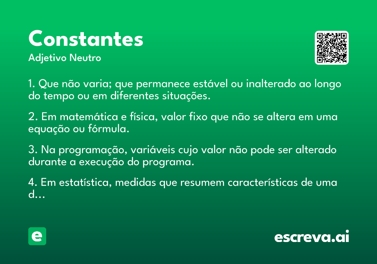 constantes