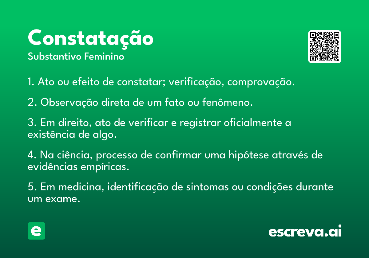 constatação
