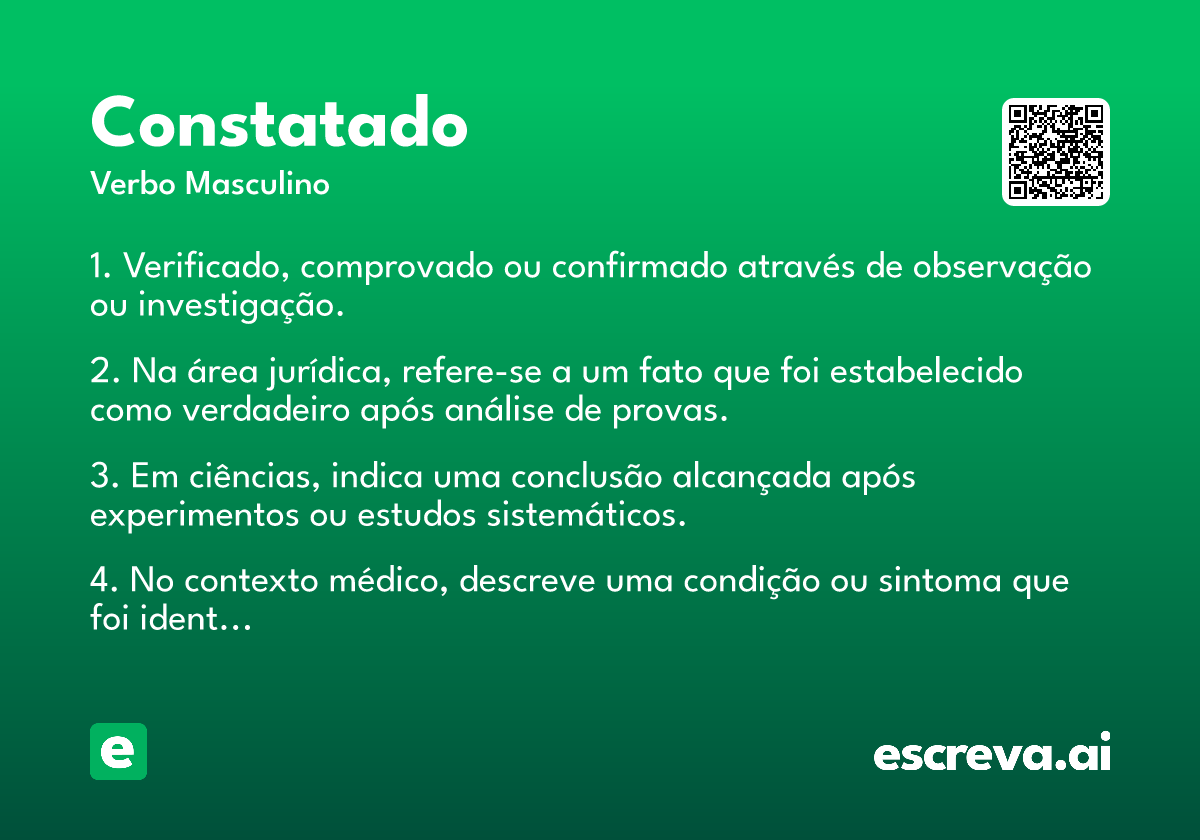 constatado