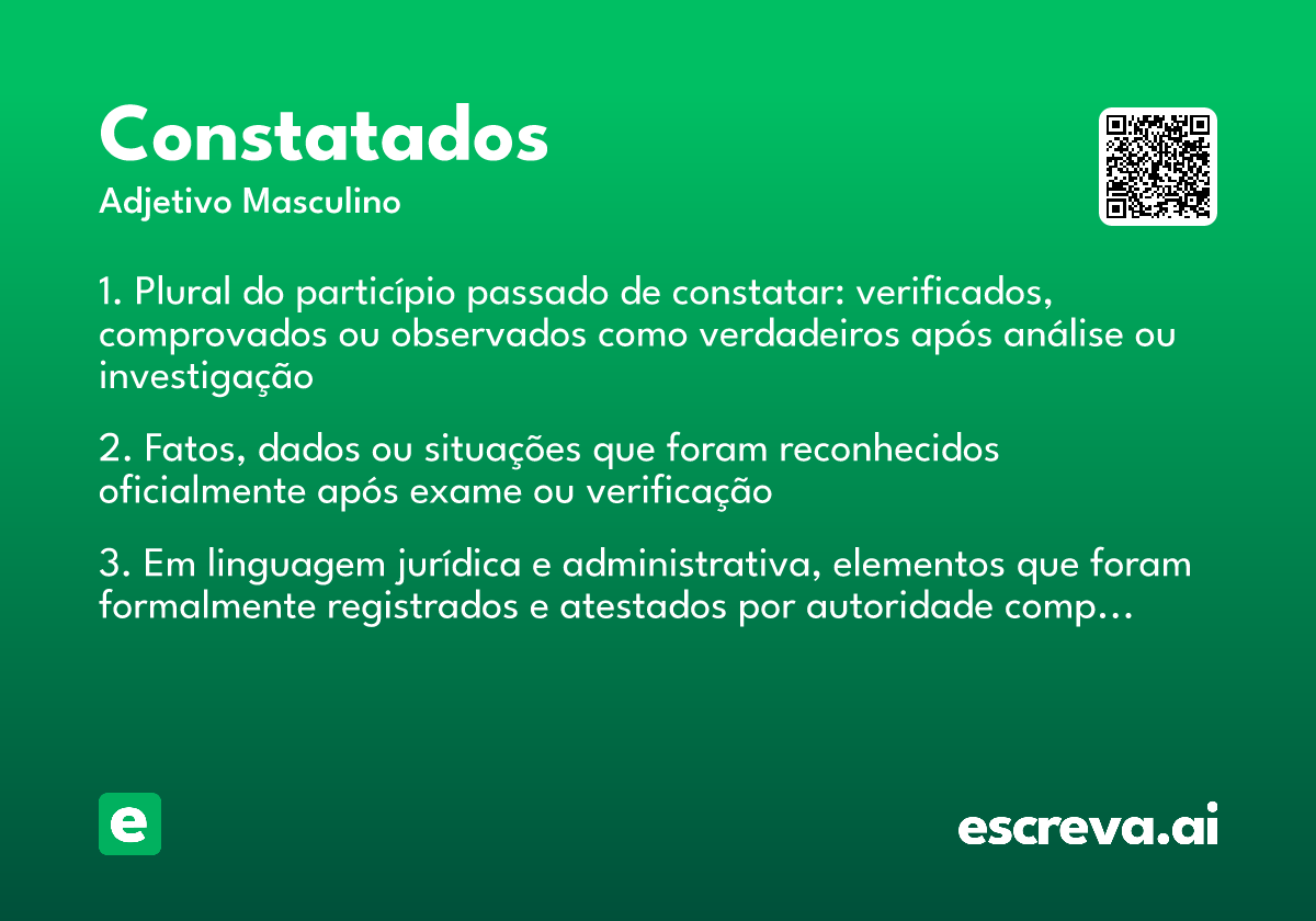 constatados