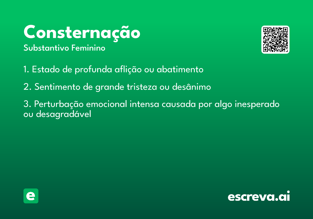 consternação