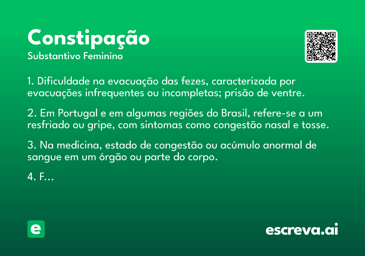 constipação