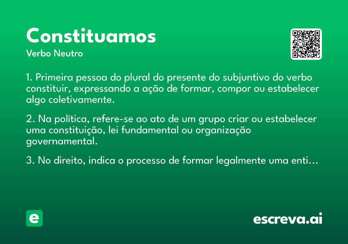constituamos
