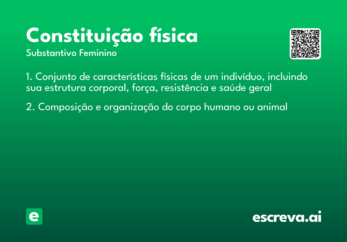constituição física