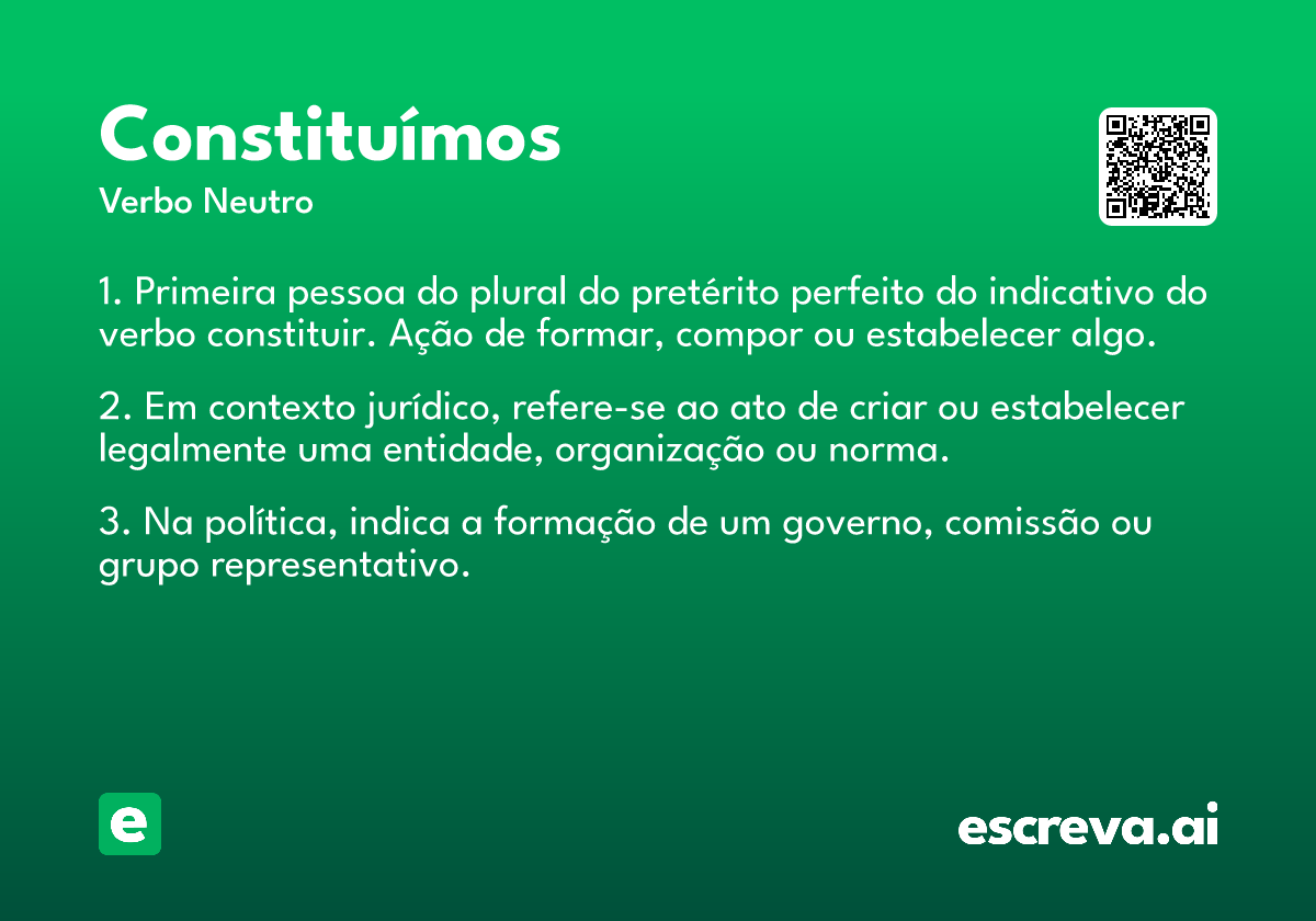 constituímos