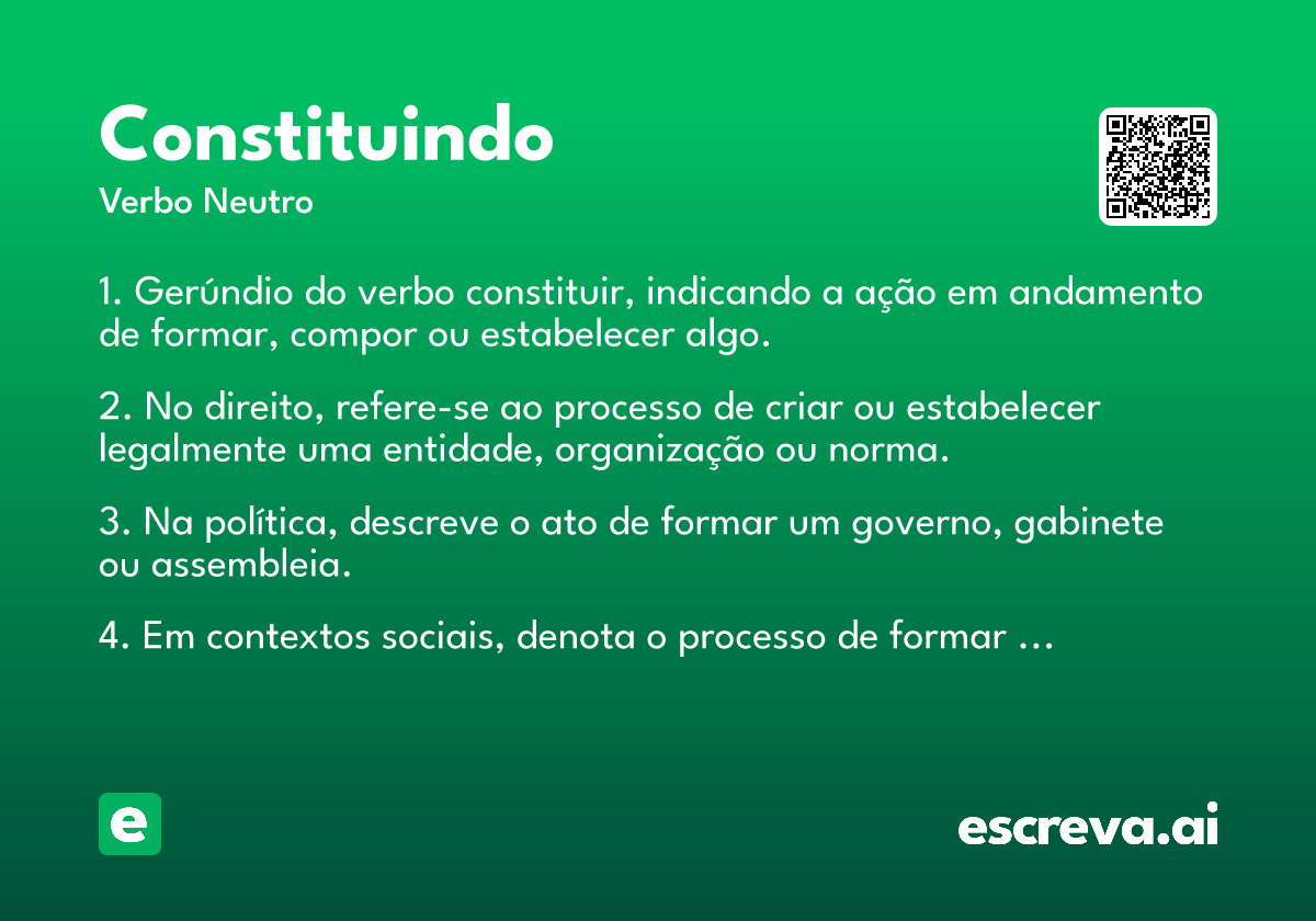 constituindo