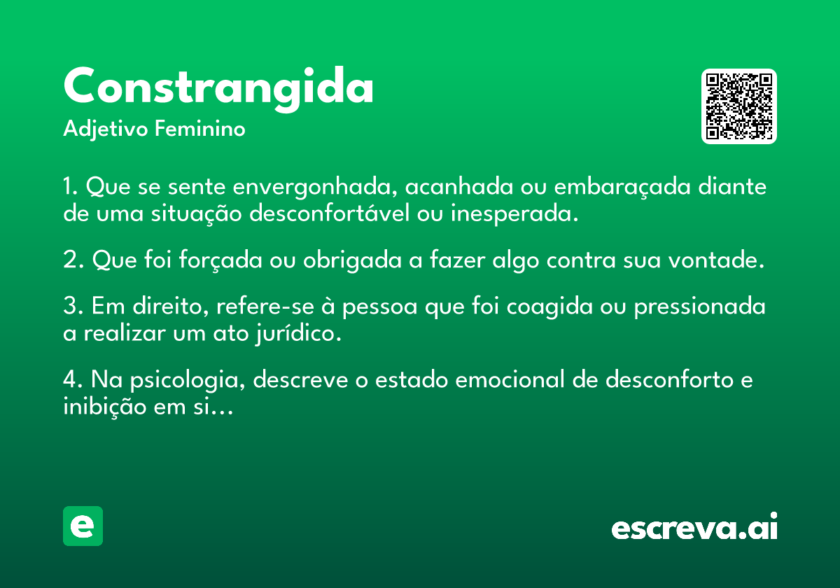 constrangida