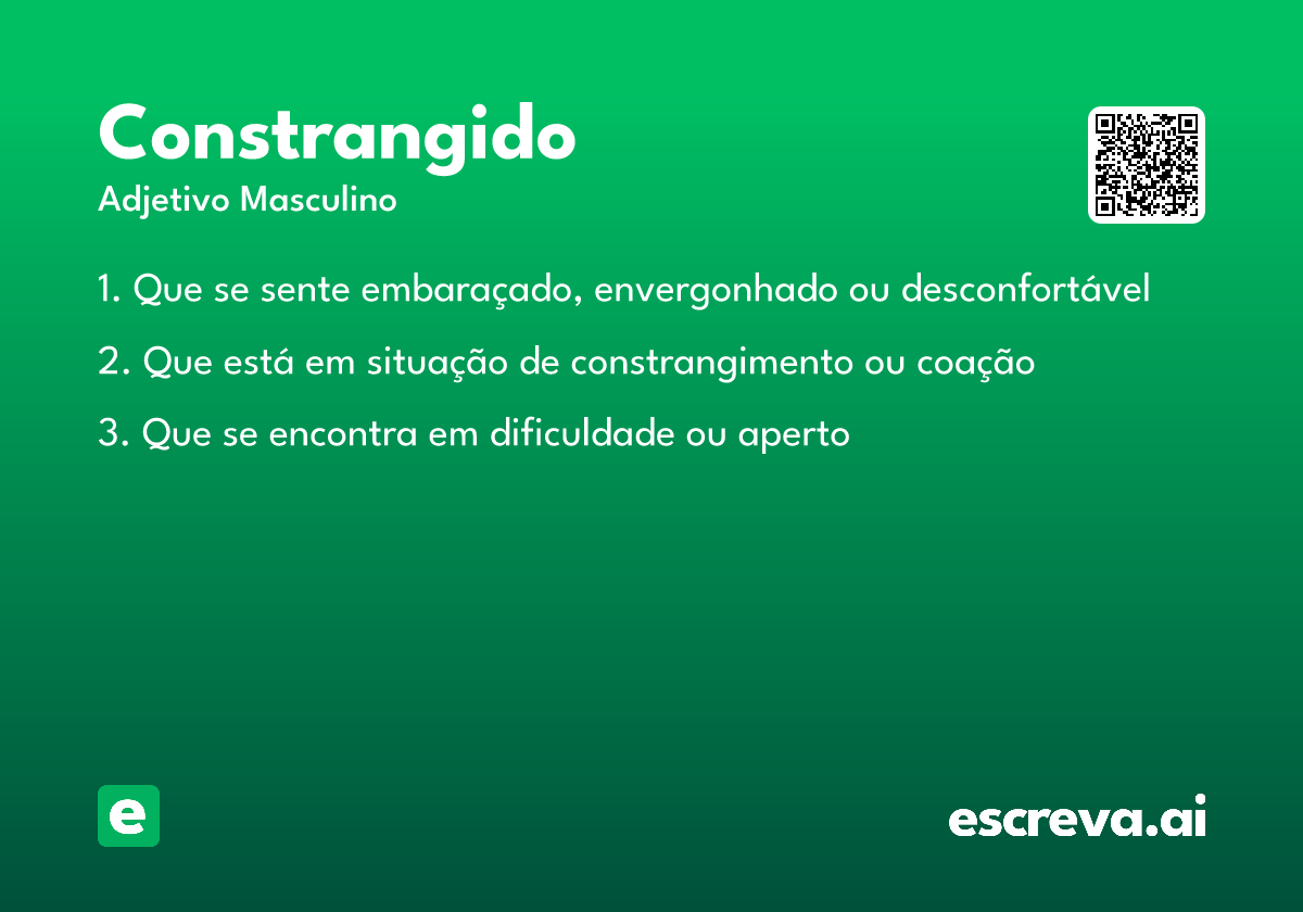 constrangido