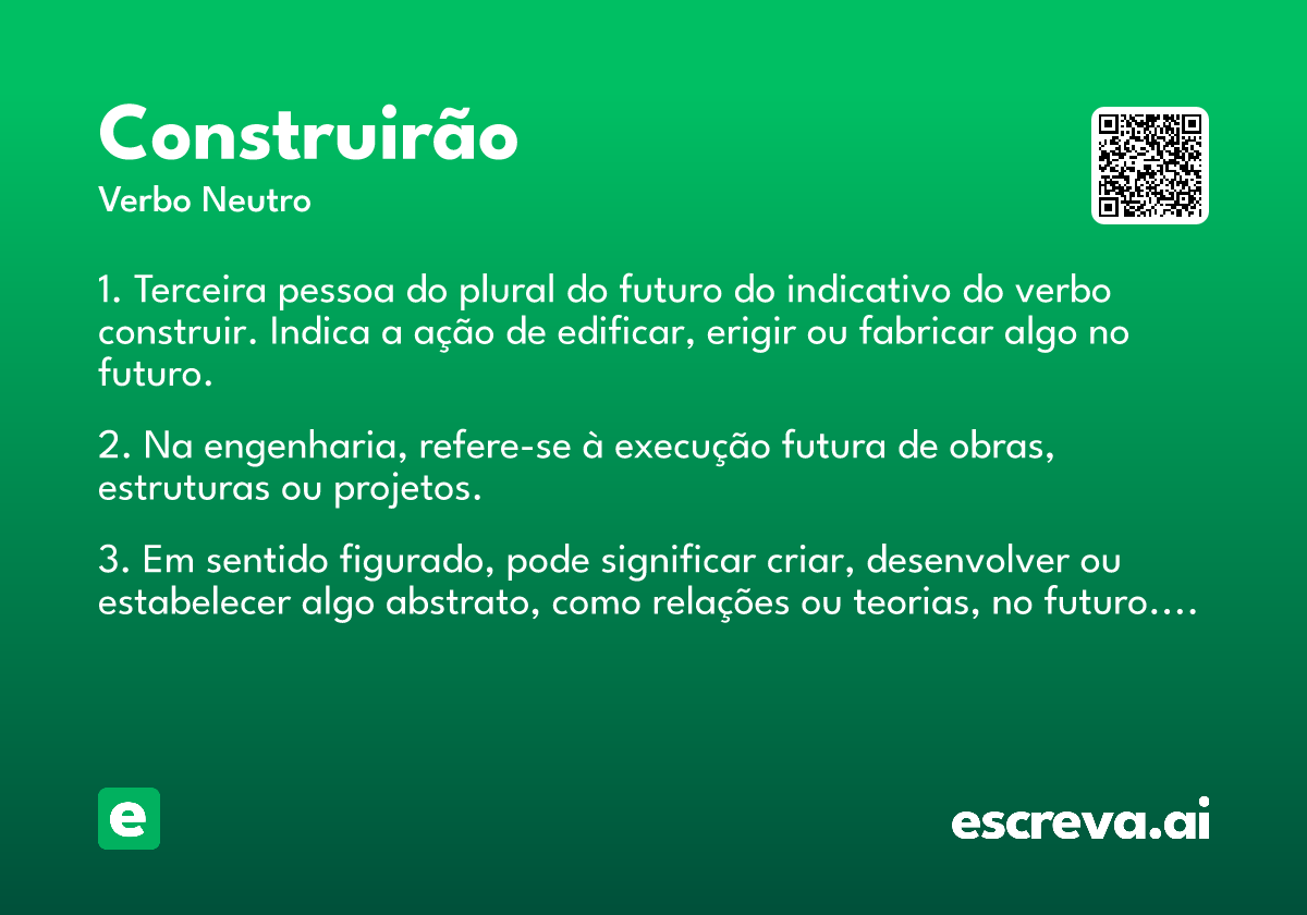 construirão