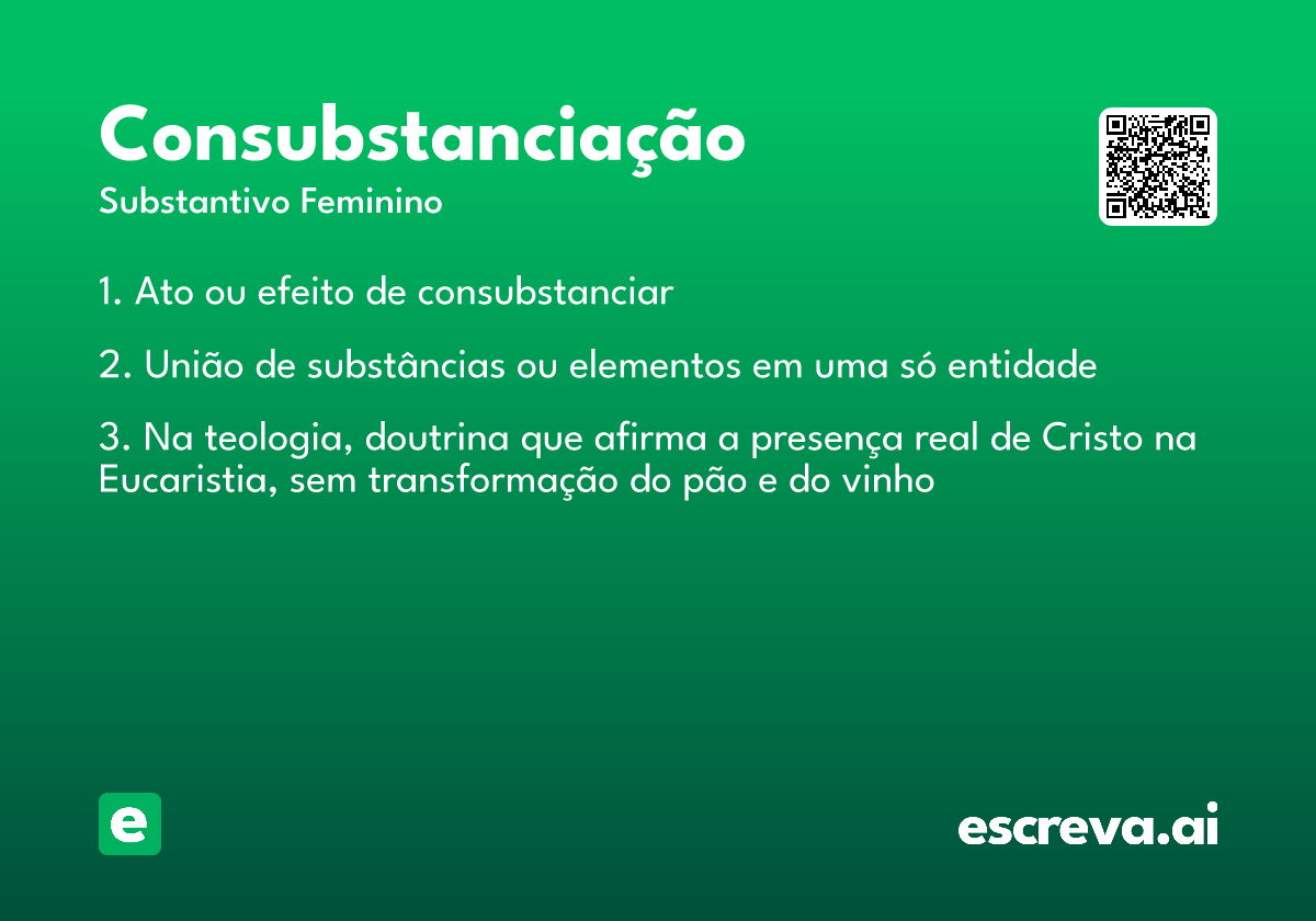 consubstanciação