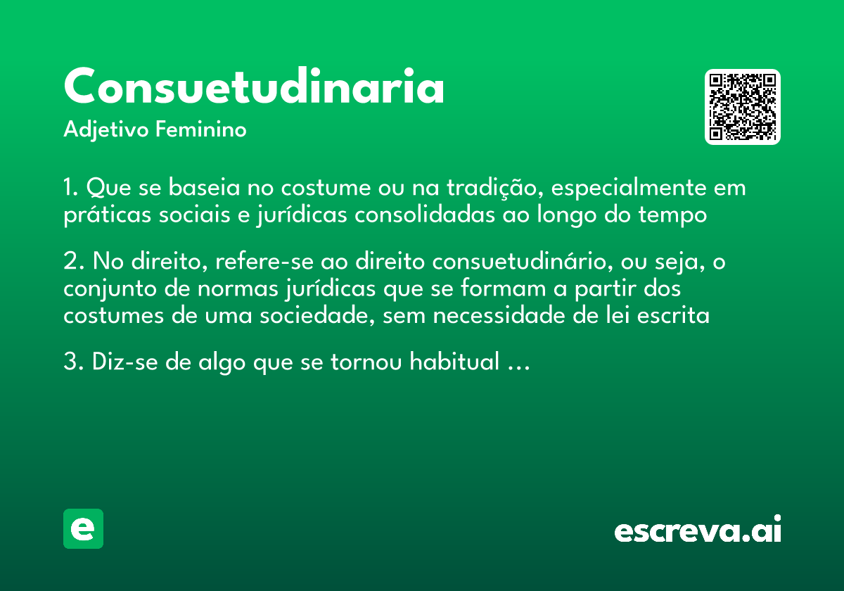consuetudinaria