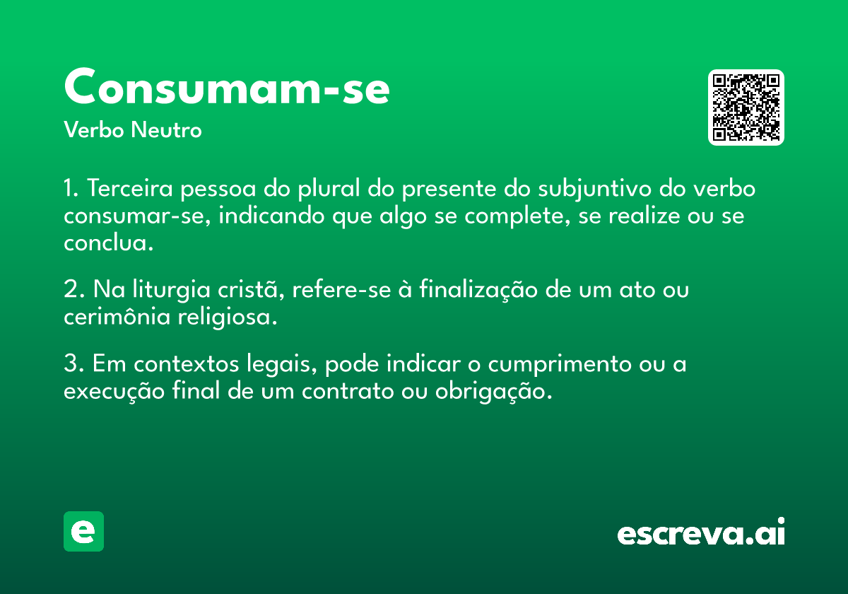 consumam-se