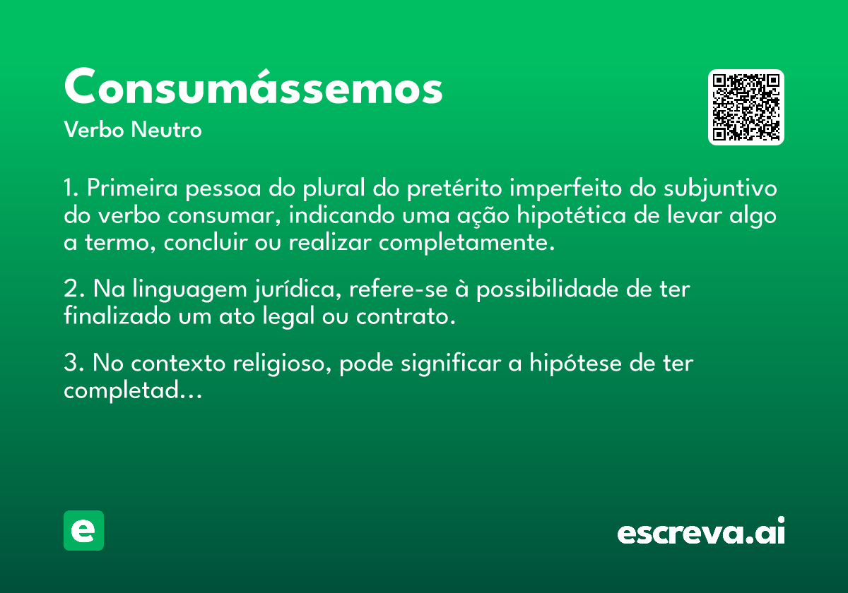 consumássemos