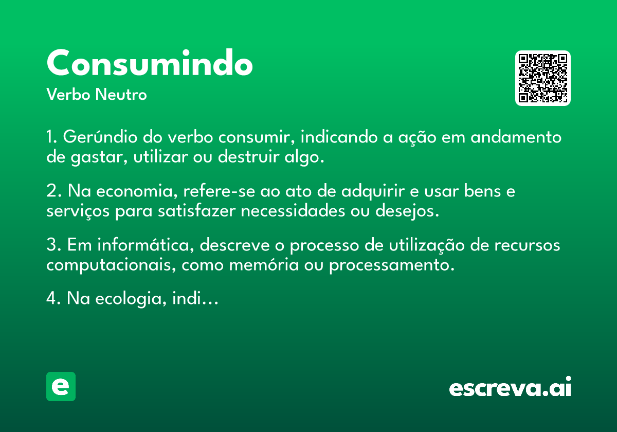 consumindo