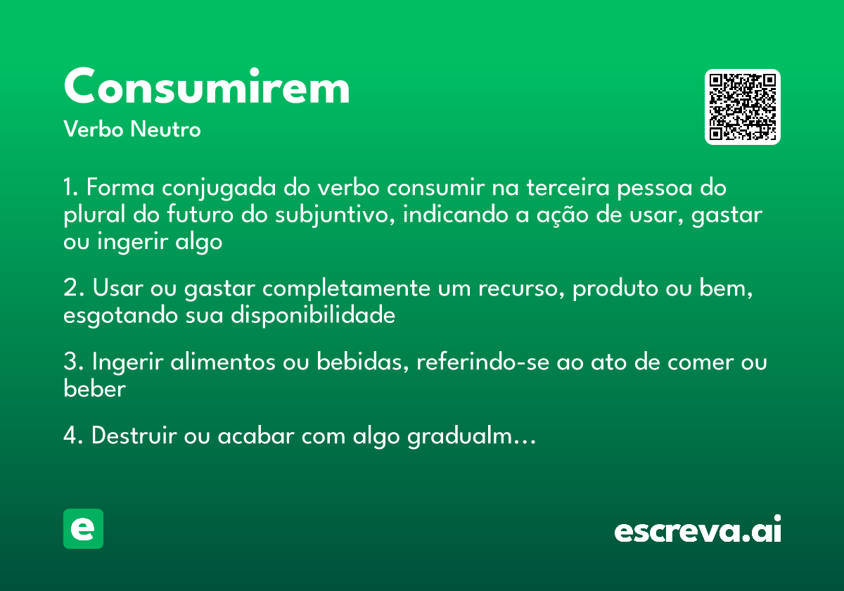 consumirem