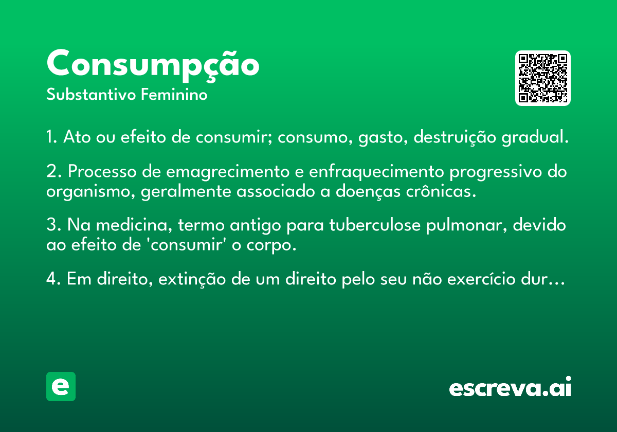 consumpção