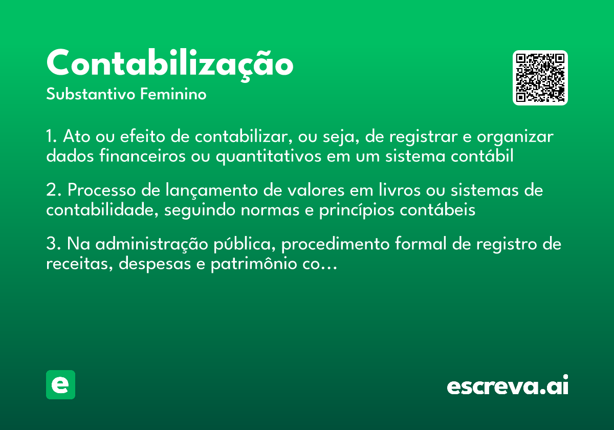 contabilização