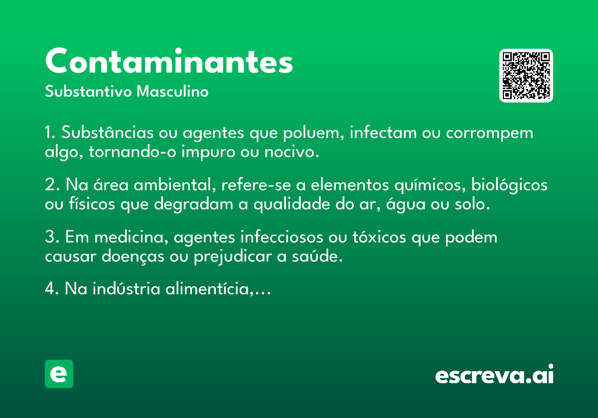 contaminantes