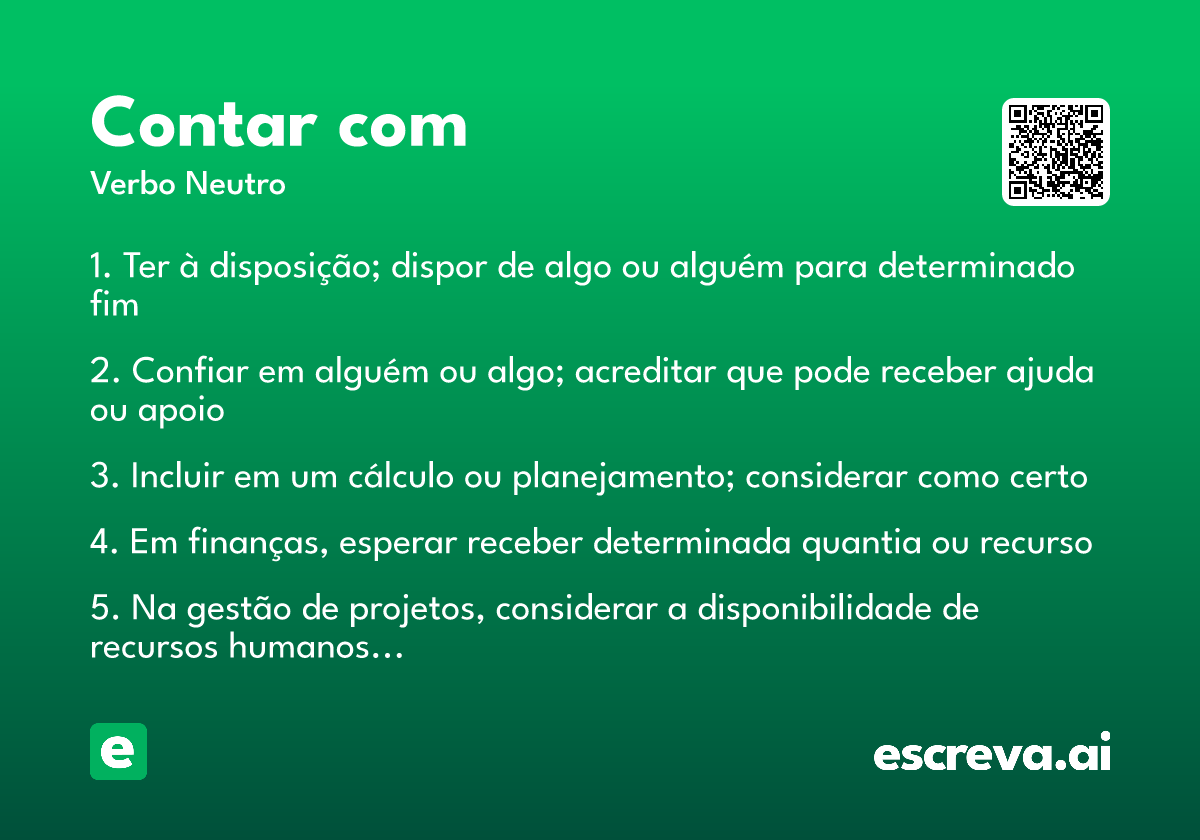contar com