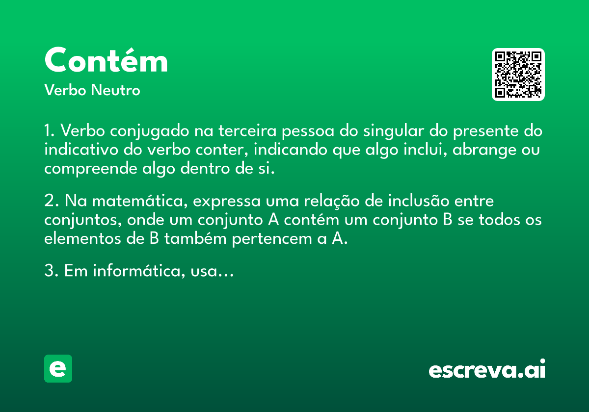 contém