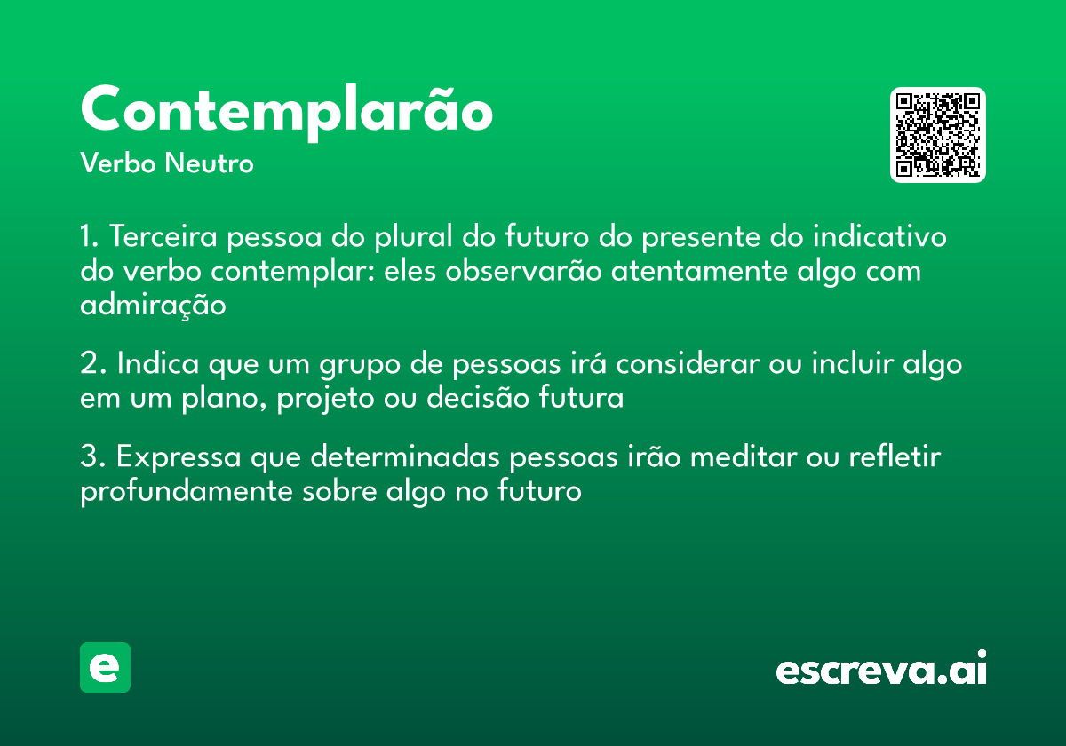 contemplarão