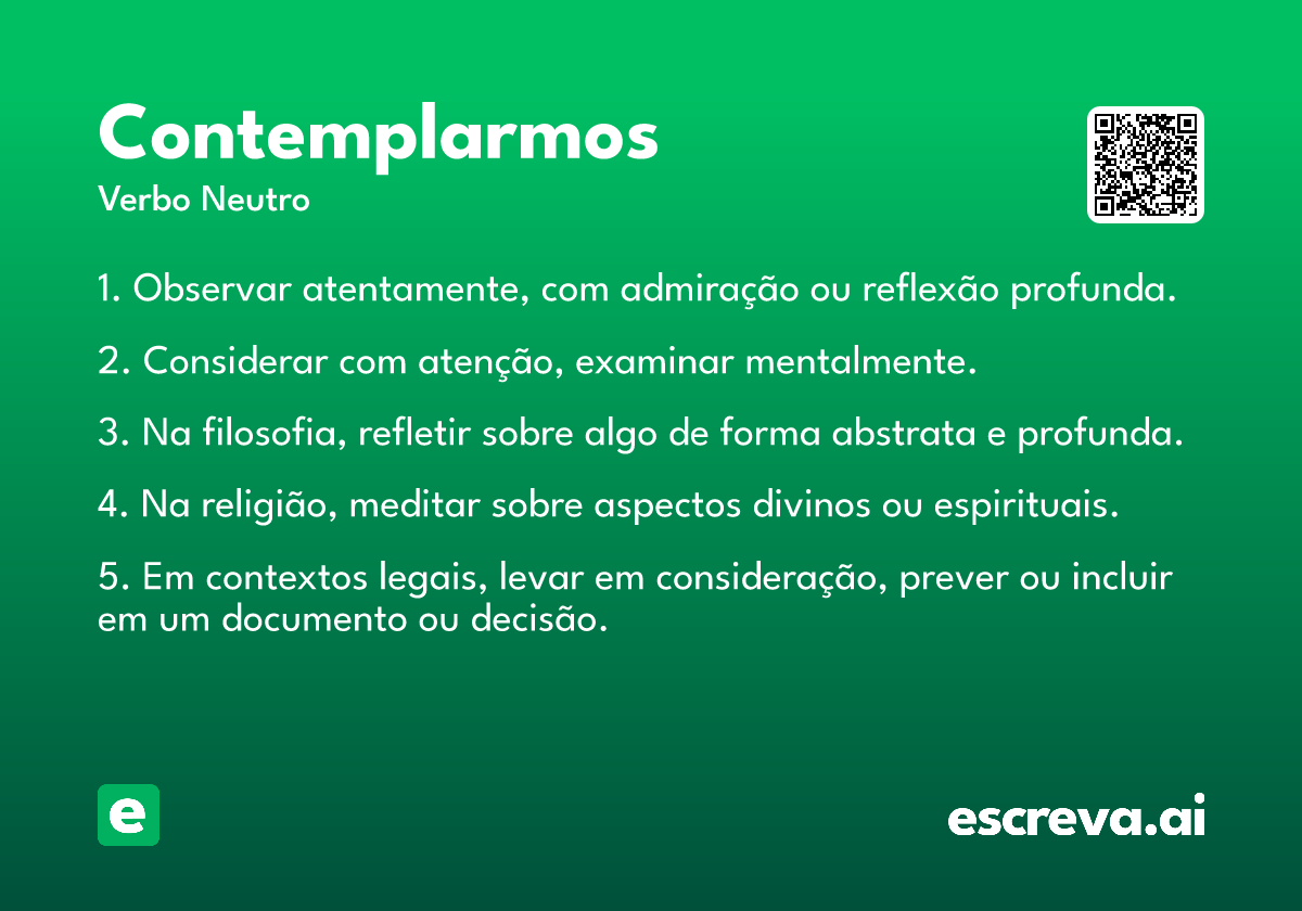 contemplarmos