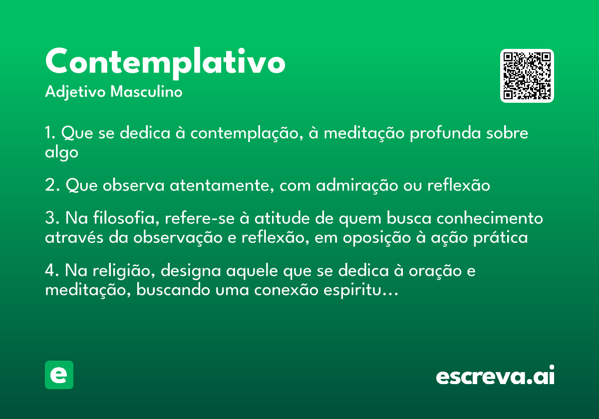 contemplativo