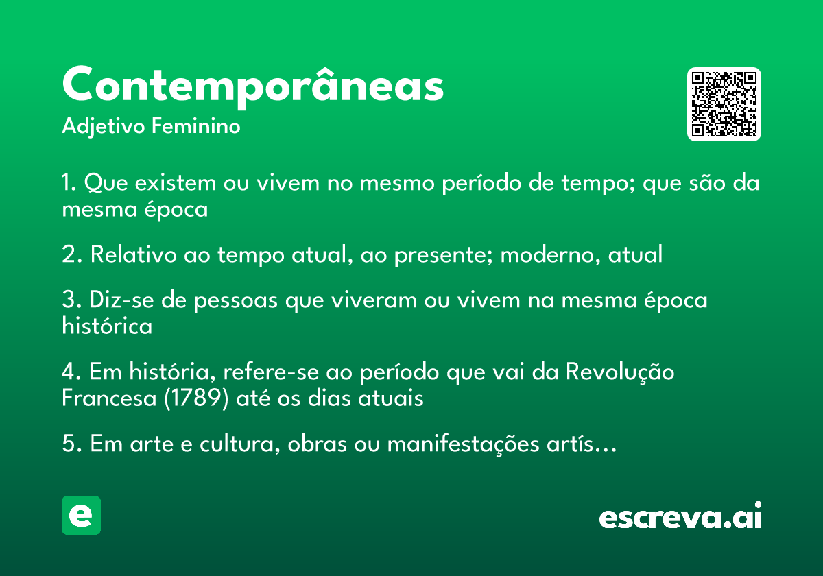 contemporâneas