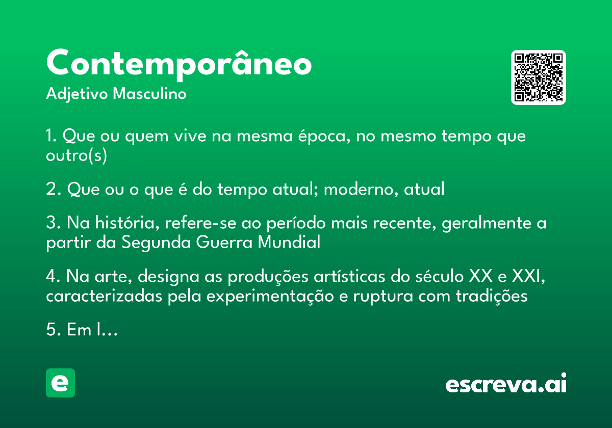 contemporâneo