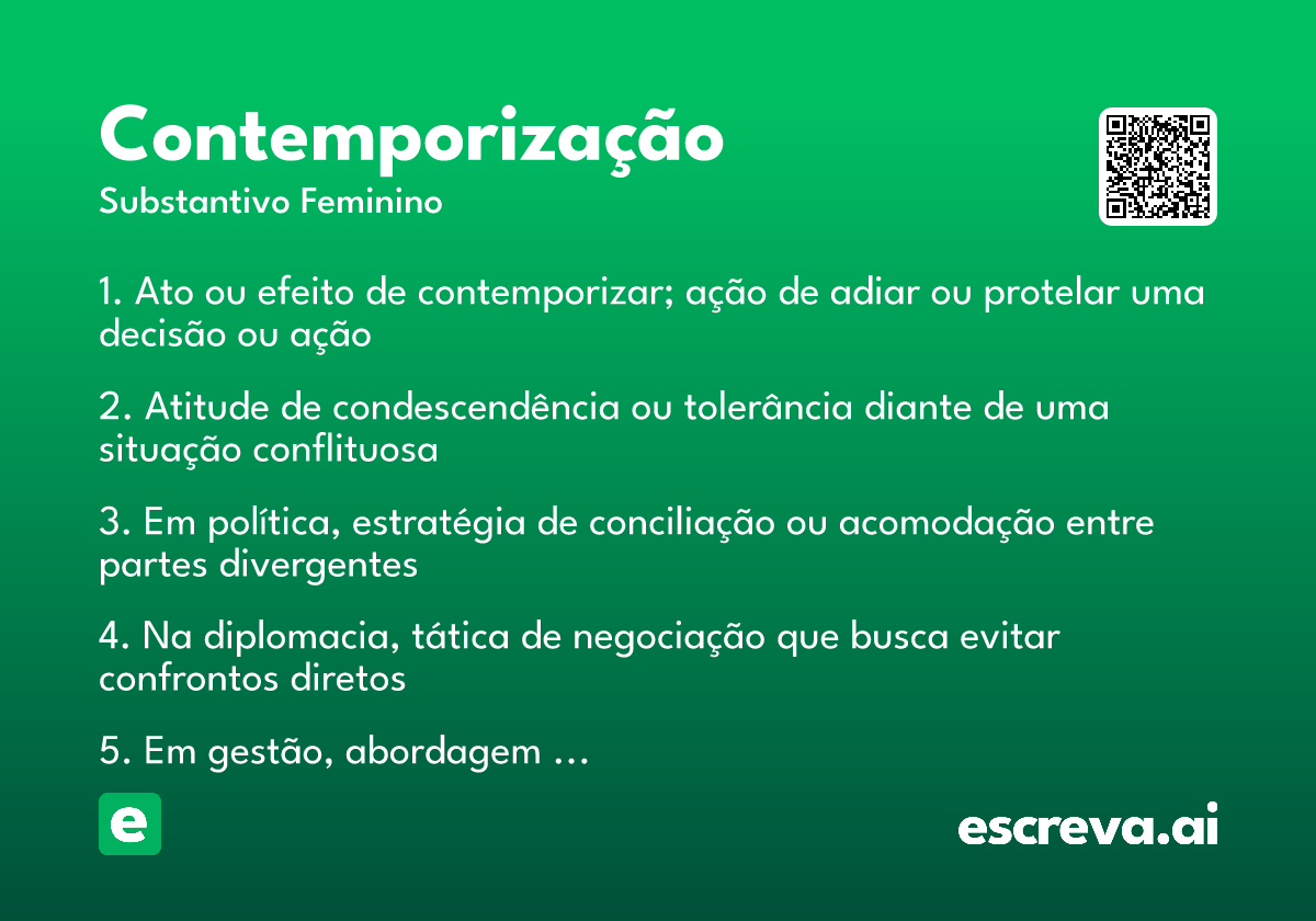 contemporização