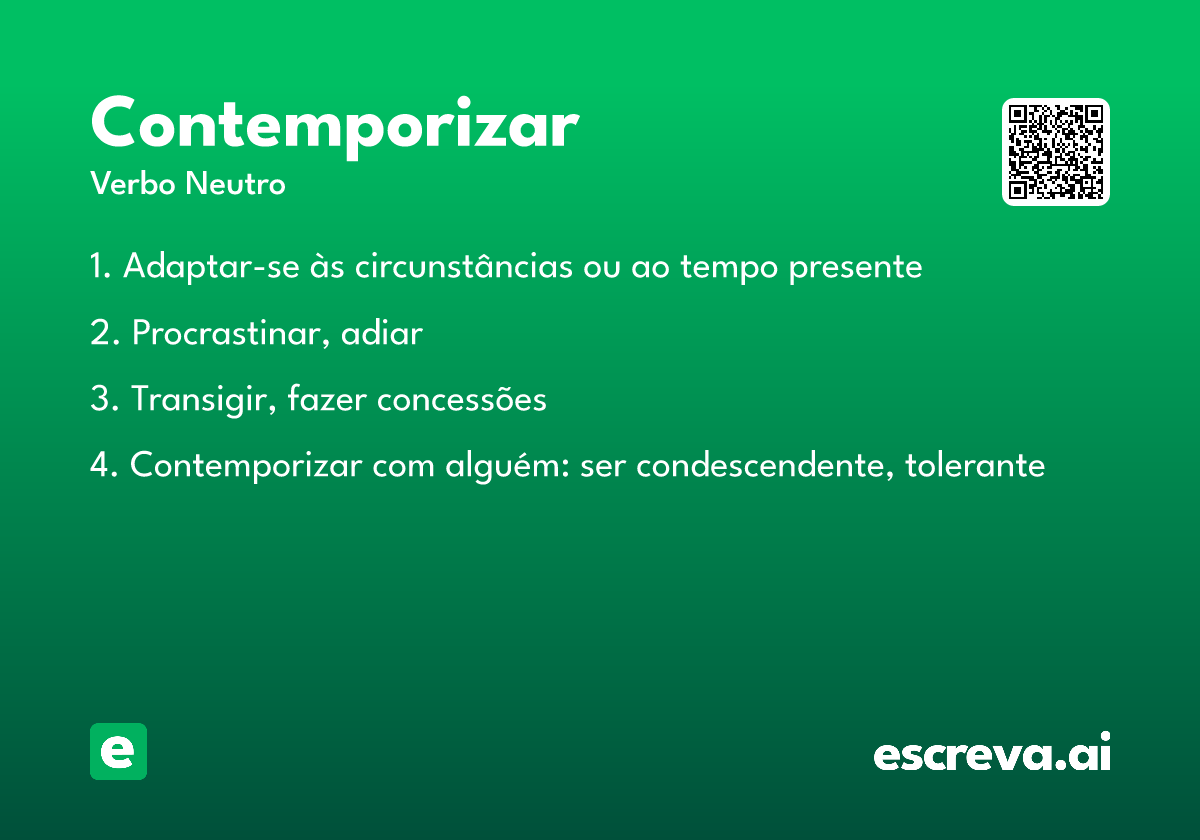 contemporizar