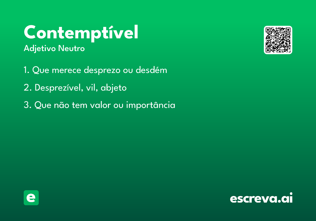 contemptível