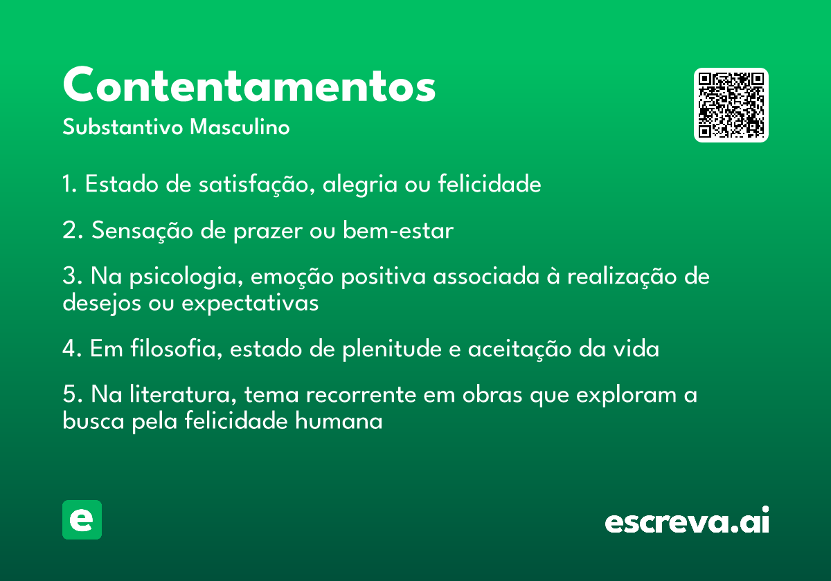 contentamentos