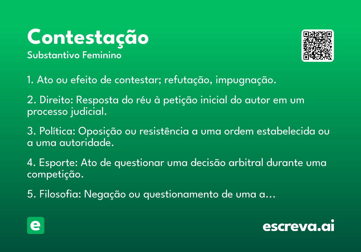 contestação