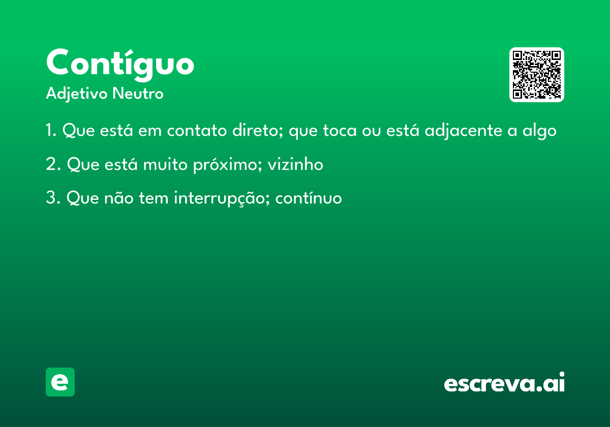 contíguo