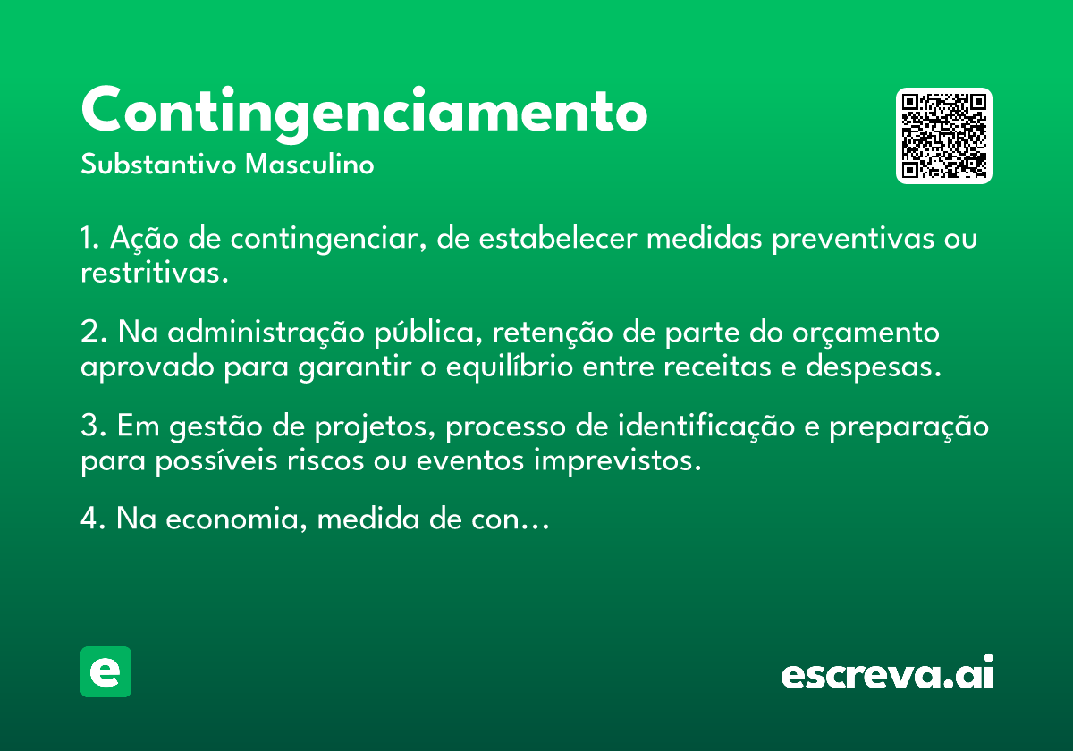 contingenciamento