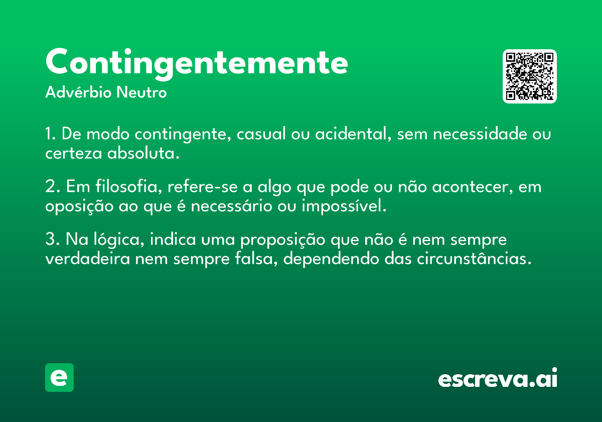 contingentemente