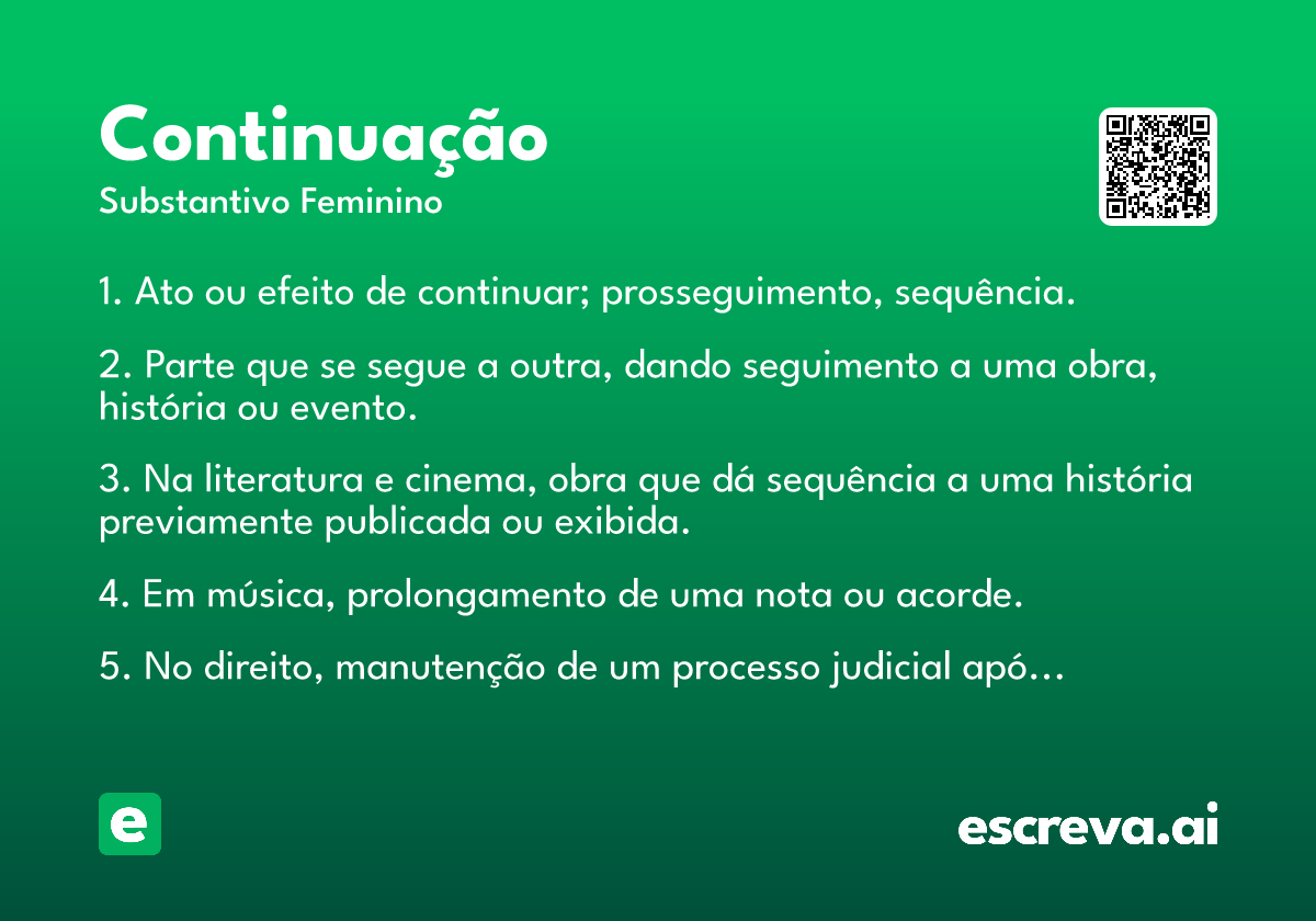 continuação