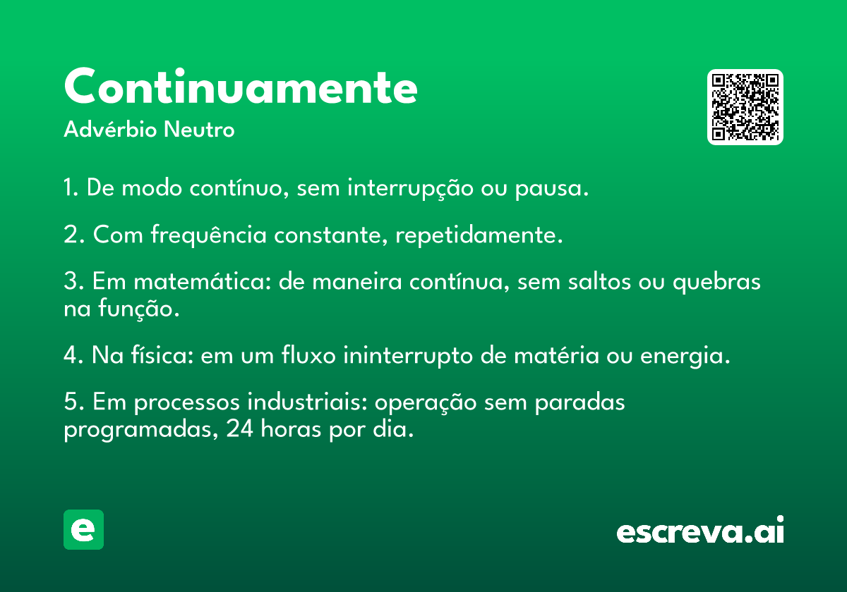 continuamente