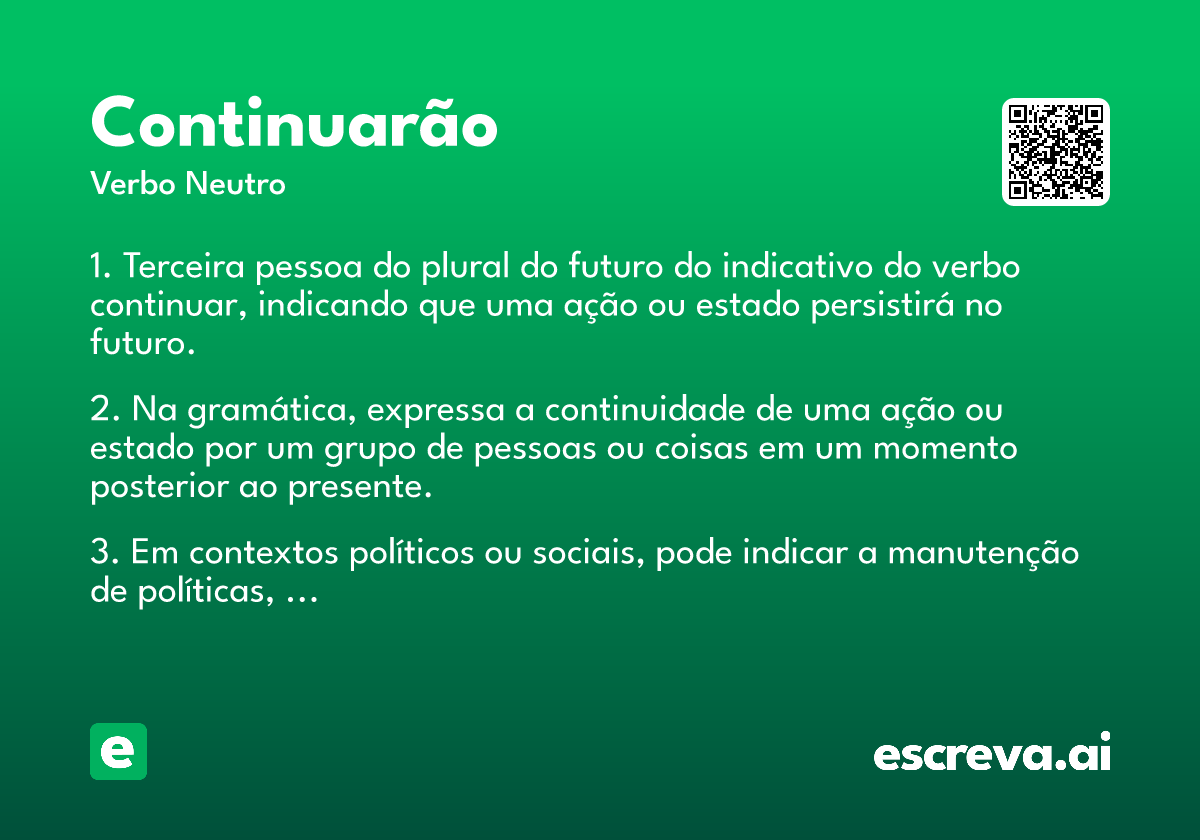 continuarão