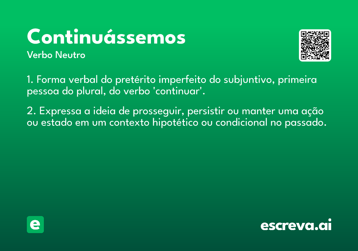 continuássemos