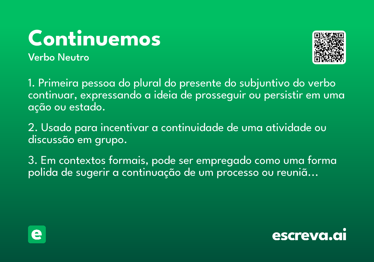 continuemos